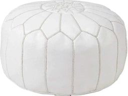 Marokkaanse poef wit