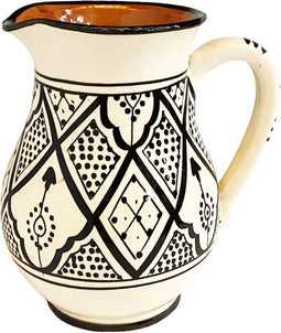 Marokkaanse serveerkan Zwart-wit - Maghreb classico