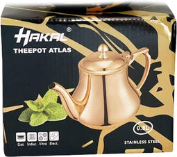 Marokkaanse theepot roestvrij staal - rose goud 0.8 Liter