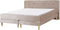 MARQUISE - Tweepersoons boxspring - Beige - 160 x 200 cm - Fluweel
