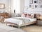 MARQUISE - Tweepersoons boxspring - Beige - 160 x 200 cm - Fluweel