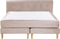 MARQUISE - Tweepersoons boxspring - Beige - 160 x 200 cm - Fluweel