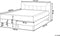 MARQUISE - Tweepersoons boxspring - Beige - 160 x 200 cm - Fluweel