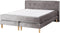 MARQUISE - Tweepersoons boxspring - Grijs - 160 x 200 cm - Fluweel