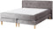 MARQUISE - Tweepersoons boxspring - Grijs - 160 x 200 cm - Fluweel