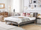 MARQUISE - Tweepersoons boxspring - Grijs - 160 x 200 cm - Fluweel
