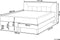 MARQUISE - Tweepersoons boxspring - Grijs - 160 x 200 cm - Fluweel