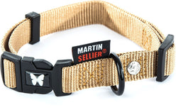 Martin Sellier Halsband Nylon Beige Verstelbaar