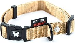 Martin Sellier Halsband Nylon Beige Verstelbaar