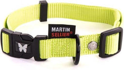 Martin Sellier Halsband Nylon Groen Verstelbaar