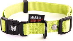 Martin Sellier Halsband Nylon Groen Verstelbaar