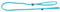 MARTIN SELLIER | Retrieverlijn Nylon Rond Turquoise
