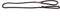 Martin Sellier Retrieverlijn Nylon Rond Zwart 13 MMX180 CM
