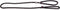 Martin Sellier Retrieverlijn Nylon Rond Zwart 13 MMX180 CM