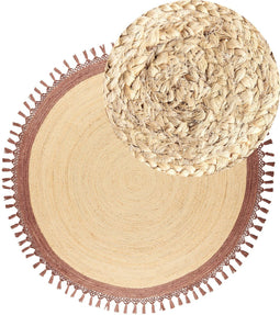 MARTS - Vloerkleed - Beige/Bruin - 200 cm - Jute