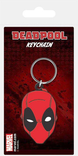 Marvel Deadpool Face - Rubberen Sleutelhanger
