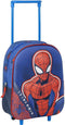 Marvel Spiderman rugzak voor kinderen - blauw - 25 x 10 x 31 cm - rugzak met ingebouwde trolley