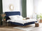 MARVILLE - Tweepersoonsbed - Blauw - 160 x 200 cm - Fluweel