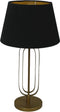 Marwa Lampenkap - ø28-ø40x25 cm - Zwart/Goud - Velours - lampenkap voor staande lamp, lampenkappen hanglampen, lampenkappen voor tafellampen, lampenkappen, lampekap, lampenkap velours, lampenkap voor tafellamp, lampenkappen landelijk
