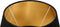 Marwa Lampenkap - ø28-ø40x25 cm - Zwart/Goud - Velours - lampenkap voor staande lamp, lampenkappen hanglampen, lampenkappen voor tafellampen, lampenkappen, lampekap, lampenkap velours, lampenkap voor tafellamp, lampenkappen landelijk