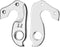 Marwi Derailleurhanger Gh-166 Zilver
