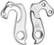 Marwi Derailleurhanger Gh-170 Zilver