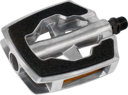 Marwi Pedaalset sp-890 sandblock zwart aluminium zilver