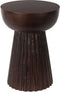 Masai-bijzettafel/kruk-mangohout-walnoot kleur