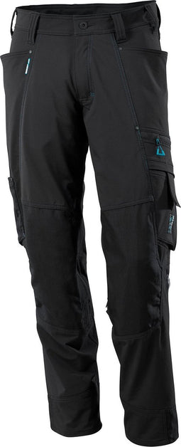 MASCOT Werkbroek - met kniezak -17179-311-09 - zwart - 82C54