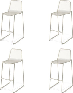 Mase Barkruk metaal stapelbaar - Beige - SET VAN 4