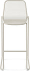 Mase Barkruk metaal stapelbaar - Beige - SET VAN 4