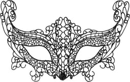 Maskarade La Muette - Masker - One Size - Zwart