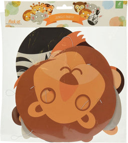 Masker Jungle Papier Set, 8st.