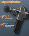 Massagepistool voor Diepe Spiermassage - 30 Instelbare Niveaus - 8 Massagekoppen en LCD-display