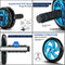 Massager en Krachttraining 6 in 1 Massage Ballen + Buikwiel + Pomp Handvat + Springtouw + Handgrijper + Kniemat Complete Kit voor Fitness Oefeningen