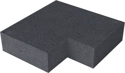 Massief hoek binnen Antraciet 60/60 x 40 x 20 cm