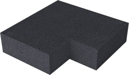 Massief hoek binnen Carbon 60/60 x 37 x 15 cm
