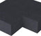 Massief hoek binnen Carbon 60/60 x 37 x 15 cm