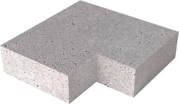 Massief hoek binnen Grijs 60/60 x 40 x 20 cm