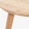 Massief Houten Bijzettafel, Maat: D40cm, H37.5cm