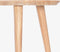 Massief Houten Bijzettafel, Maat: D40cm, H37.5cm