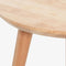 Massief Houten Bijzettafel, Maat: D40cm, H46cm