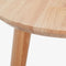 Massief Houten Bijzettafel, Maat: D40cm, H56.5cm