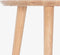 Massief Houten Bijzettafel, Maat: D40cm, H56.5cm