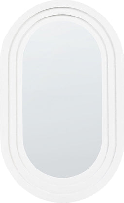 MASSILLY - Wandspiegel - Wit - 43 x 69 cm - Metaal