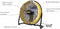 Master DF 20P - Vloerventilator Bouwdroger
