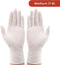 Master Gloves: Set van 100 Latex Wegwerphandschoenen in Poedervorm - Maat M