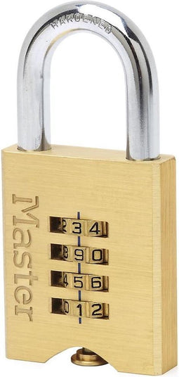 Master Lock Combinatie hangslot 50 mm massief messing 651EURD