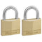 Master Lock - Hangslot masterlock 2 gelijksluitend messing 40mm