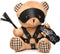 Master Series - Sexy Cadeau - Bondage Teddybeer - Jouw Speelse Partner in Plezier